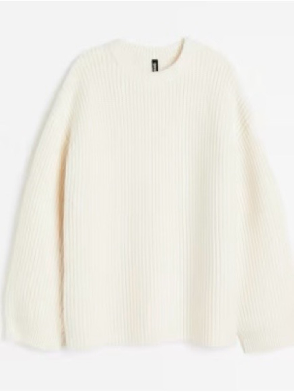 H&M Off-White Oversized Sweater